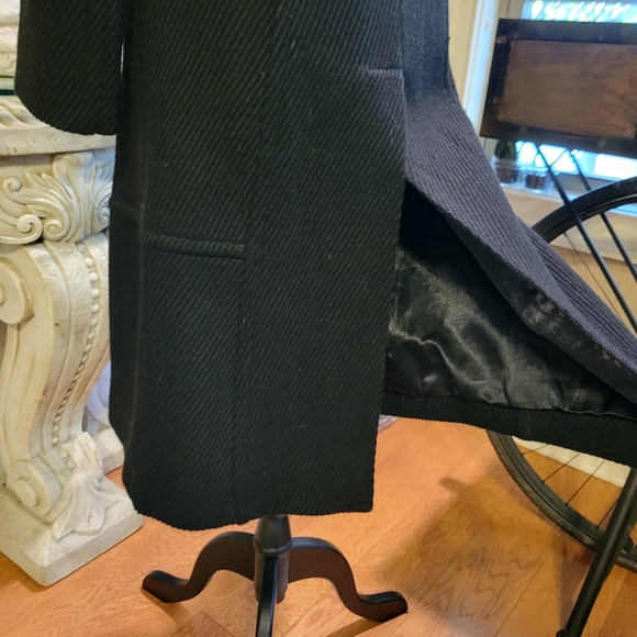Bebe Knee Length Black Wool Pea Coat, in Size Extra Small.  H04 - Picture 11 of 16